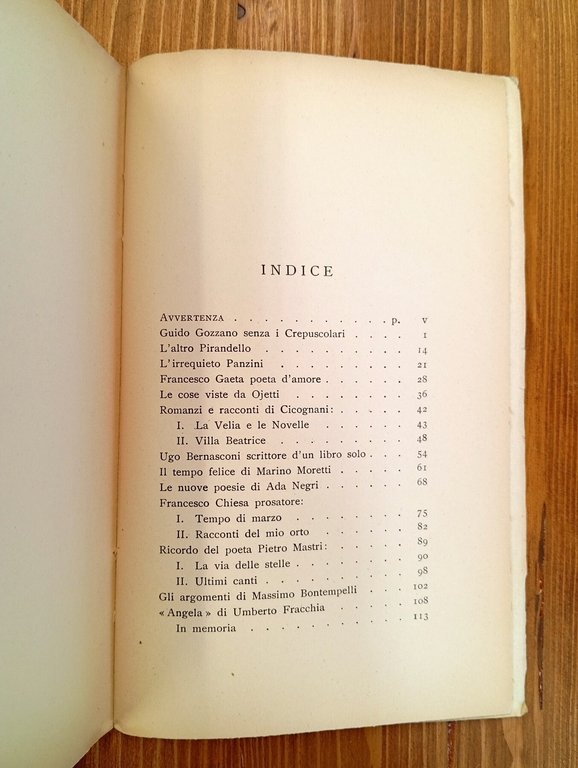 Scrittori italiani del Novecento