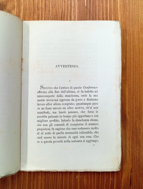 Sei conferenze dette in Roma nelle altrettante domeniche della Quaresima …
