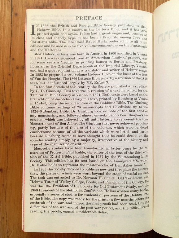 Sepher Torah Naviim u Ketubim - Hebrew Old Testament [Bibbia …