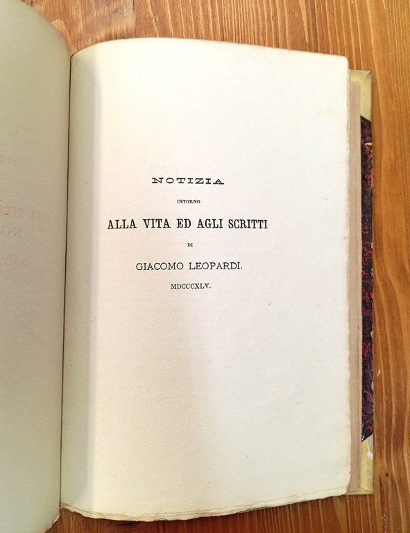Sette anni di sodalizio con Giacomo Leopardi