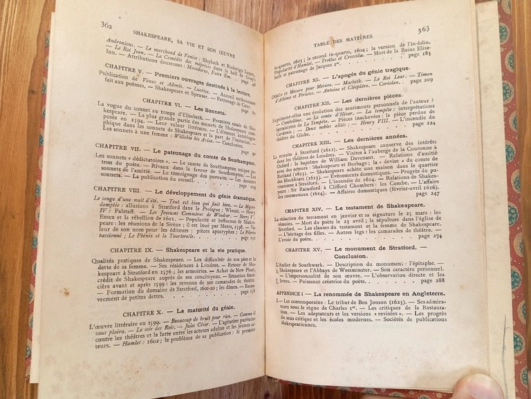 Shakespeare : sa vie et son oeuvre