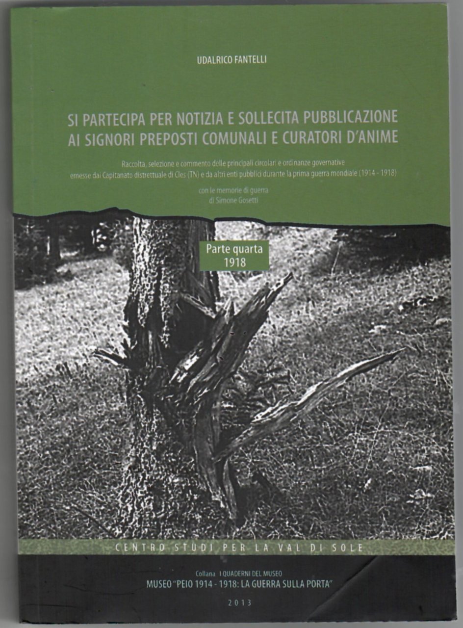 Si partecipa per notizia e sollecita pubblicazione ai signori preposti …