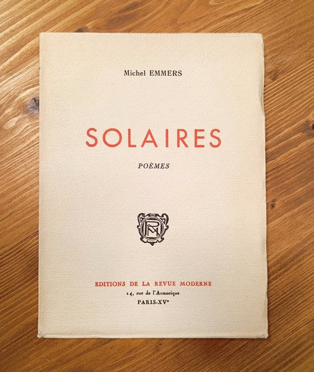 Solaires. Poèmes