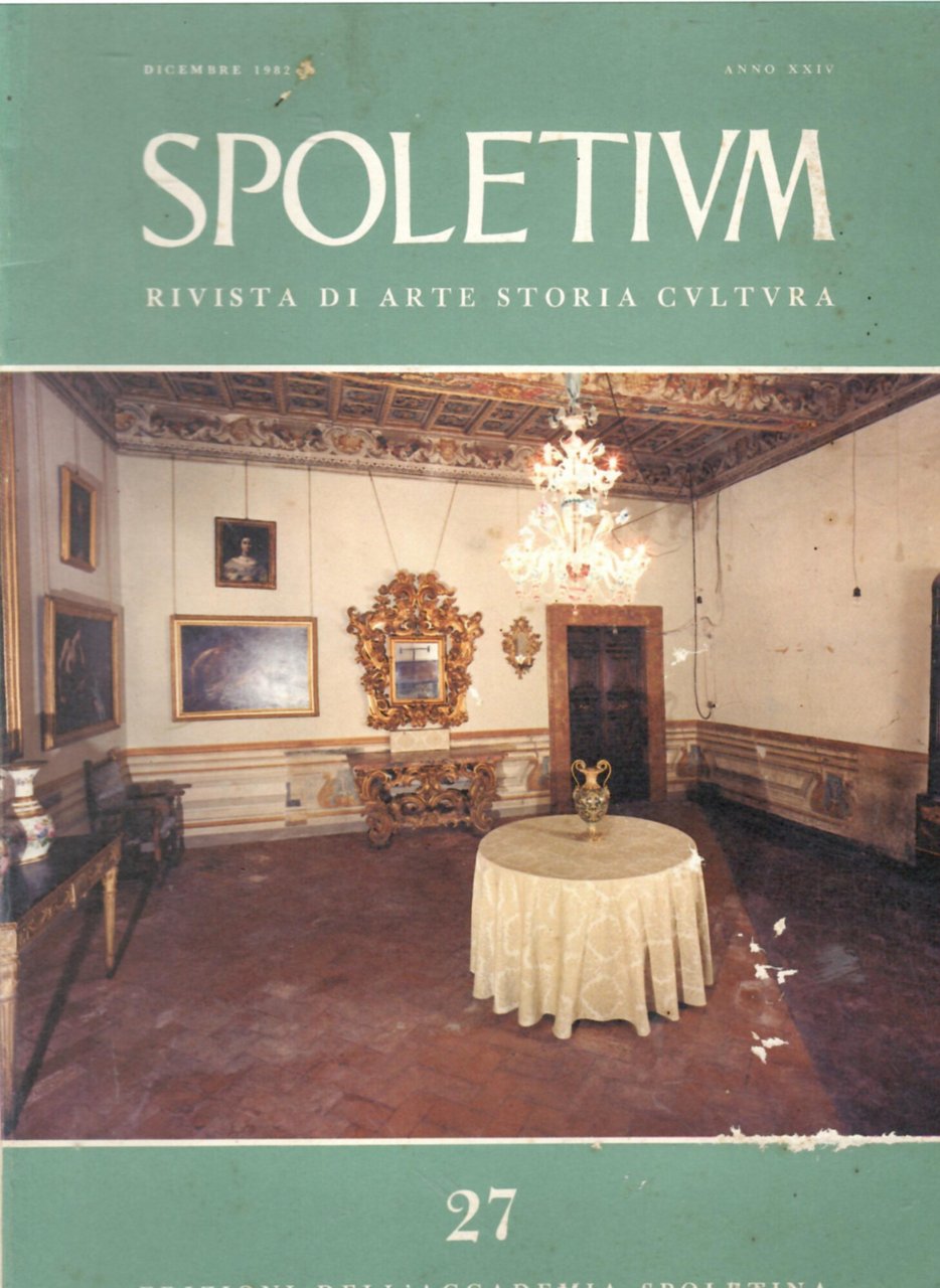 Spoletium. Rivista di Arte Storia Cultura. Dicembre 1982 - Anno … | Immagine principale