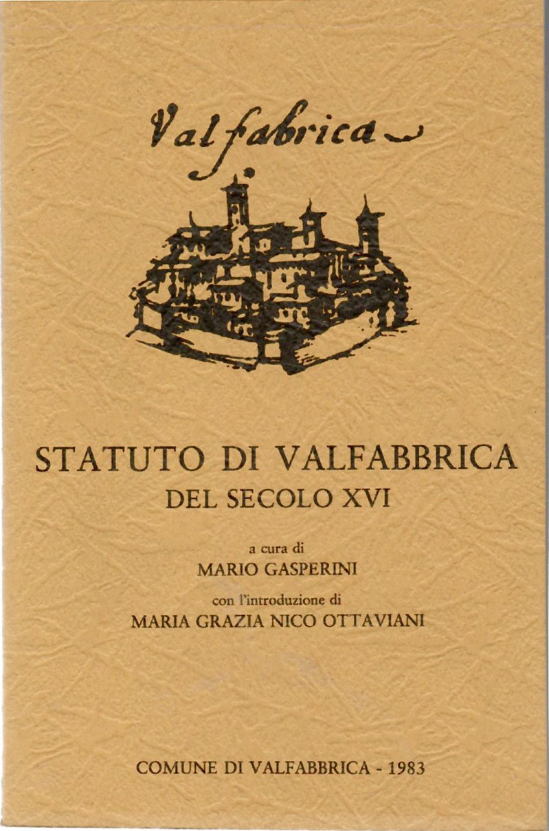 Statuto Di Valfabbrica Del Secolo XVI | Immagine principale