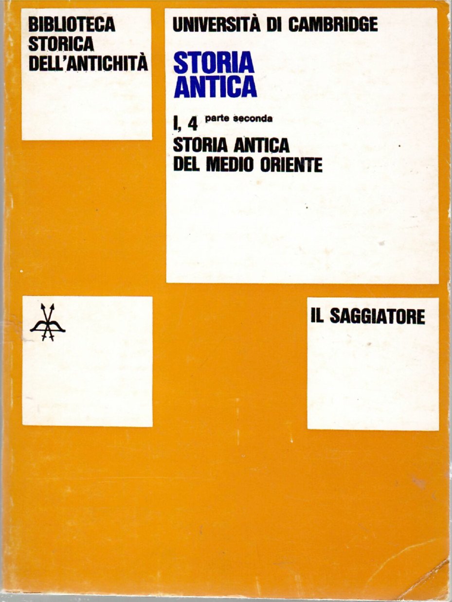 Storia Antica. Storia Antica Del Medio Oriente. 2 Tomi