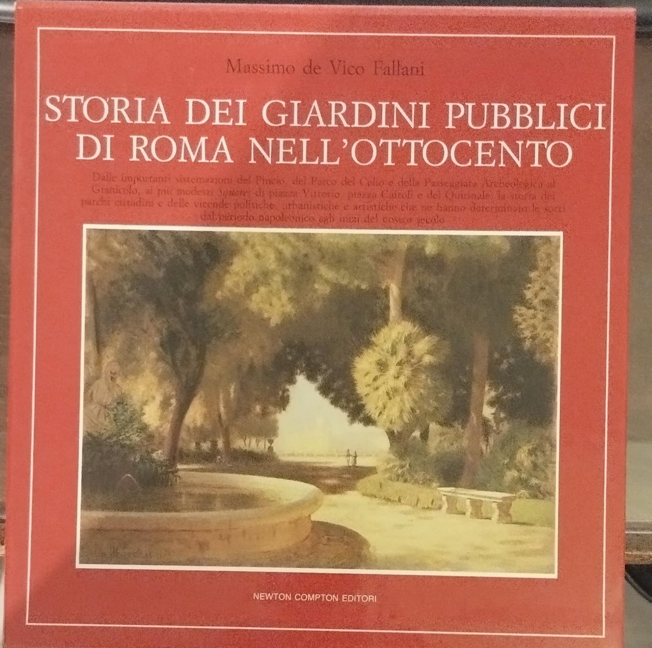 Storia dei giardini pubblici di Roma nell'Ottocento