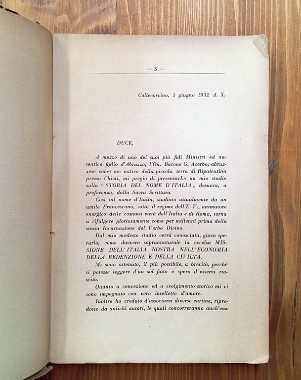 Storia del nome d'Italia e missione della medesima nell'economia della …