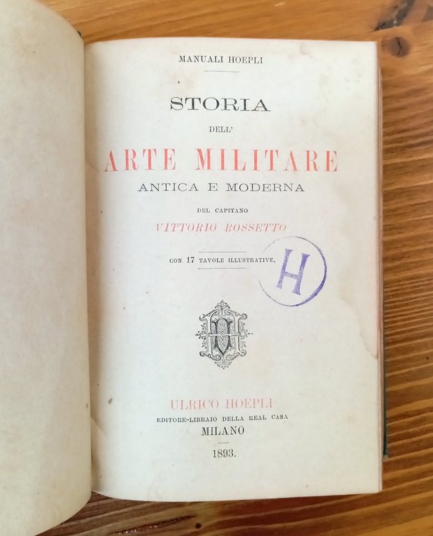 Storia dell'arte militare antica e moderna