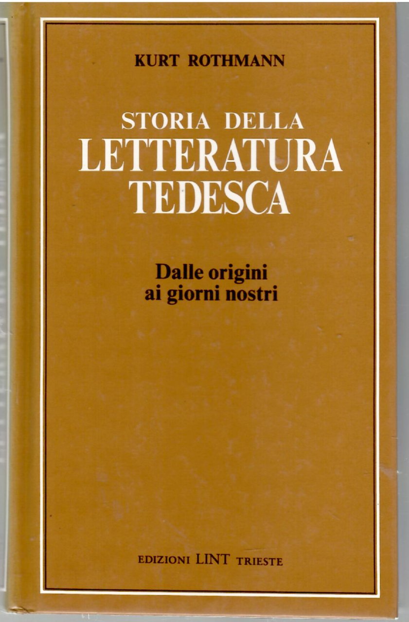 Storia Della Letteratura Tedesca. Dalle Origini Ai Nostri Giorni | Immagine principale