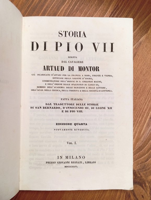 Storia di Pio VII (3 volumi - opera completa)