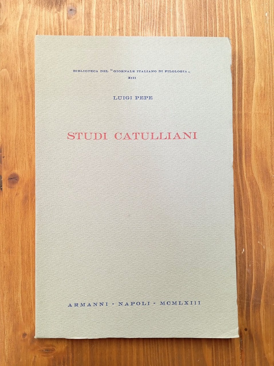 Studi catulliani | Immagine principale