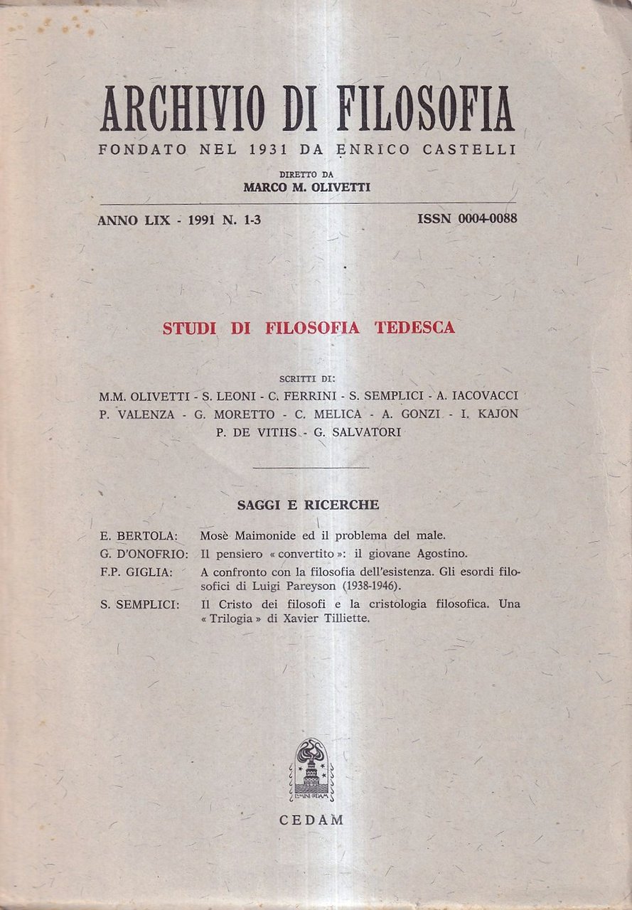 Studi di filosofia tedesca