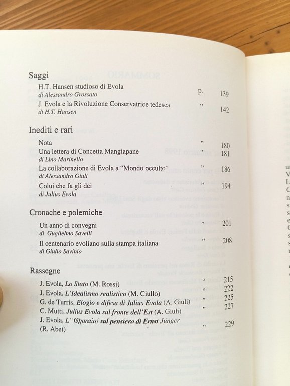 Studi evoliani - 1998