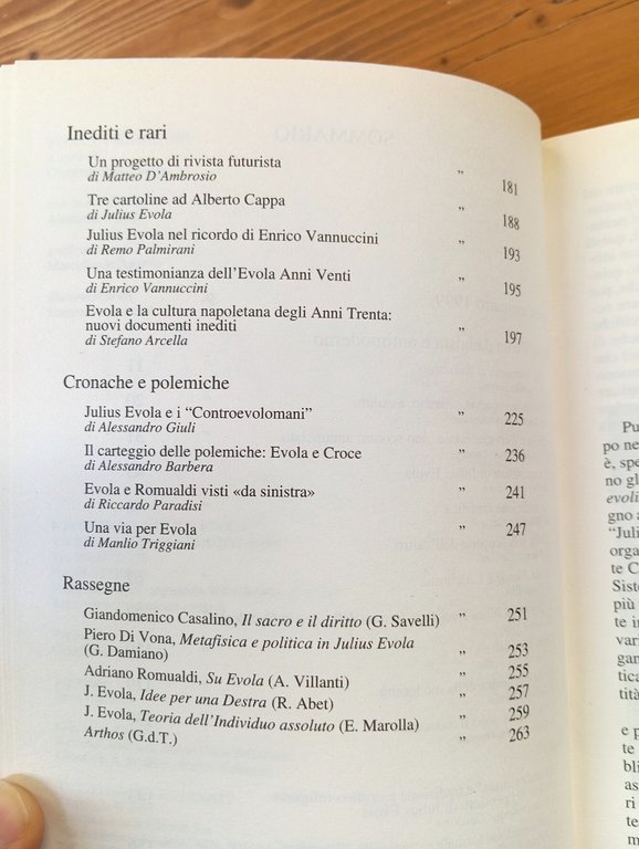 Studi evoliani - 1999