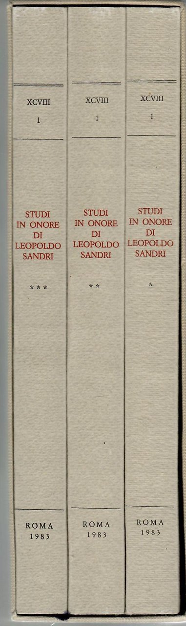 Studi in Onore Di Leopoldo Sandri | Immagine principale