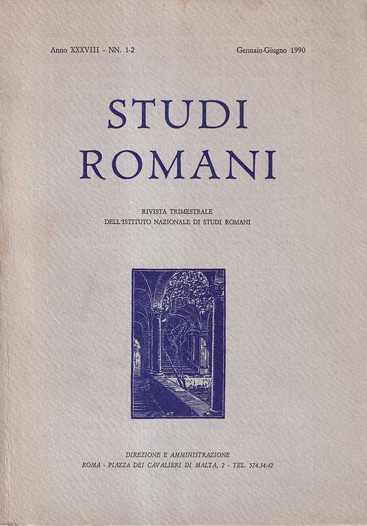 Studi Romani. Rivista trimestrale dell'istituto nazionale di studi romani. Anno … | Immagine Gallery 2