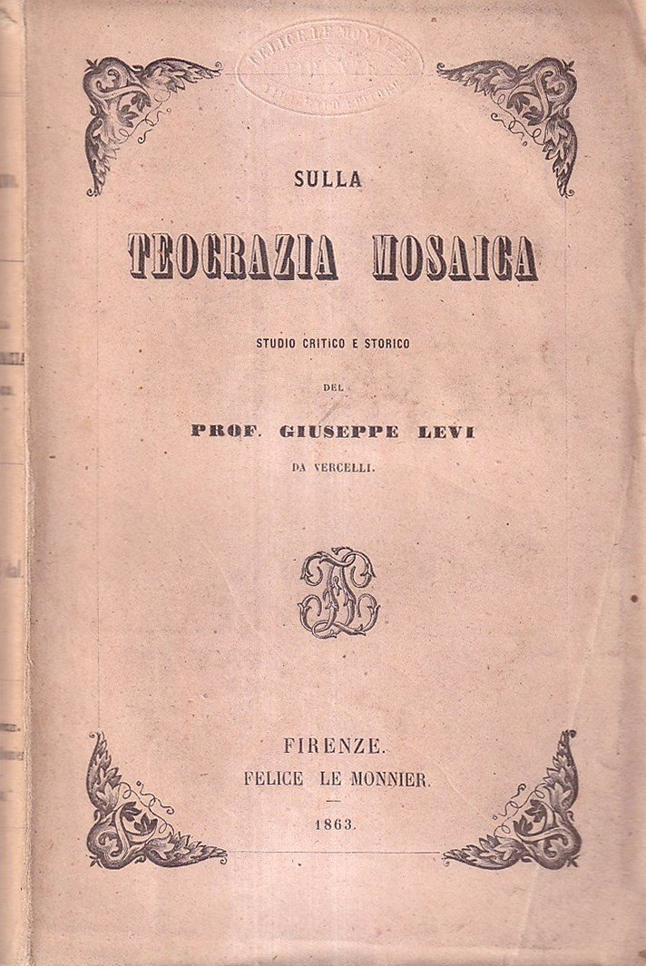 Sulla teocrazia mosaica. Studio critico e storico | Immagine principale