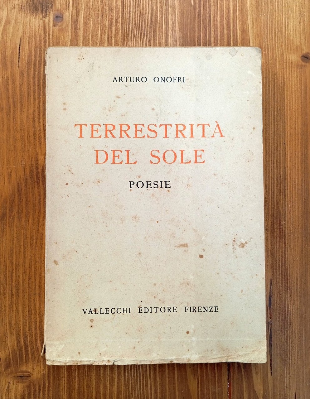 Terrestrità del Sole. Poesie