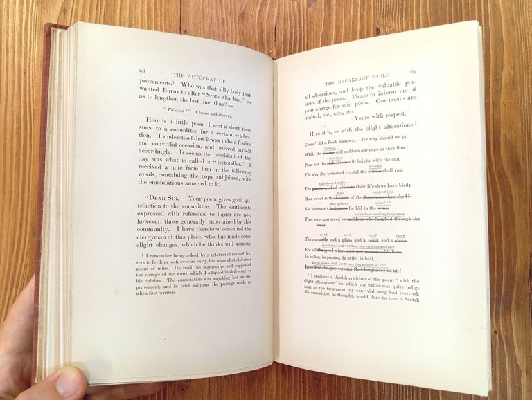 The Autocrat of the Breakfast-Table. Vol. I & II