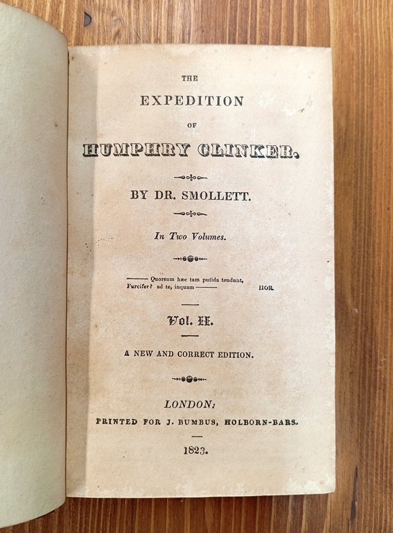 The expedition of Humphry Clinker. Vol. II