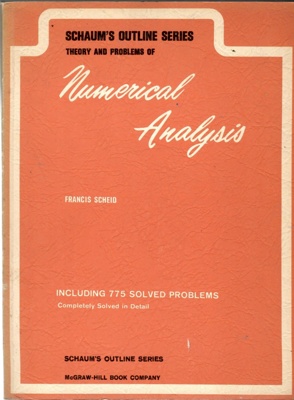 Theory and Problems of Numerical Analysys