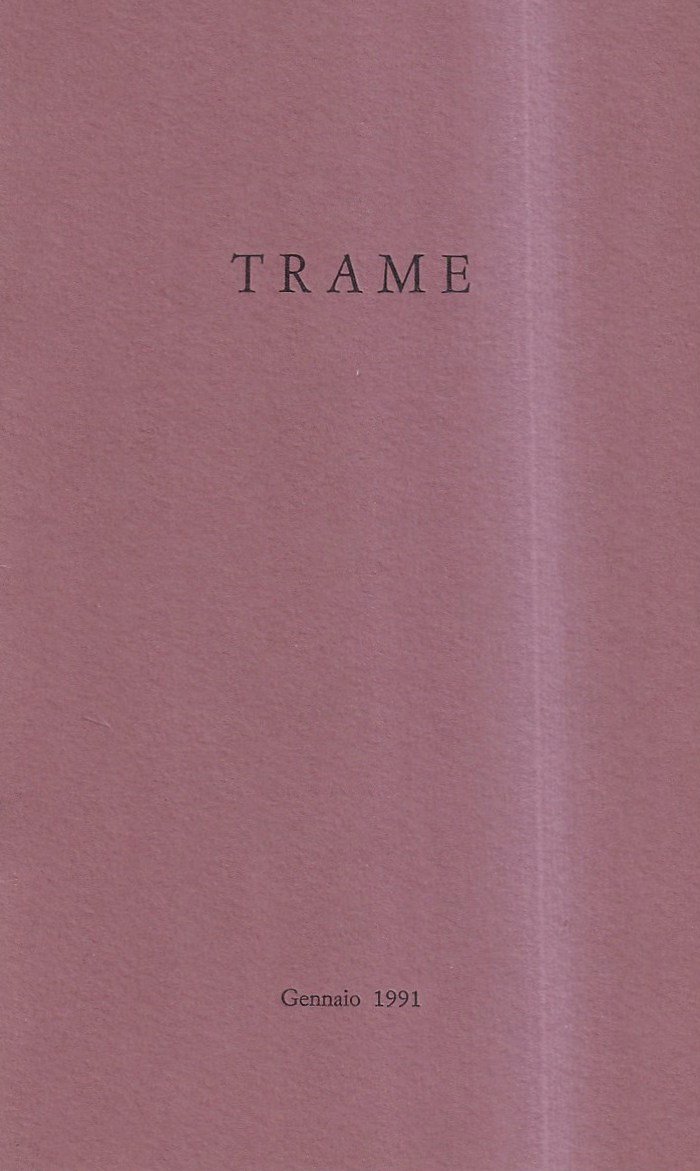 Trame - anno III, n. 5, gennaio 1991 | Immagine principale