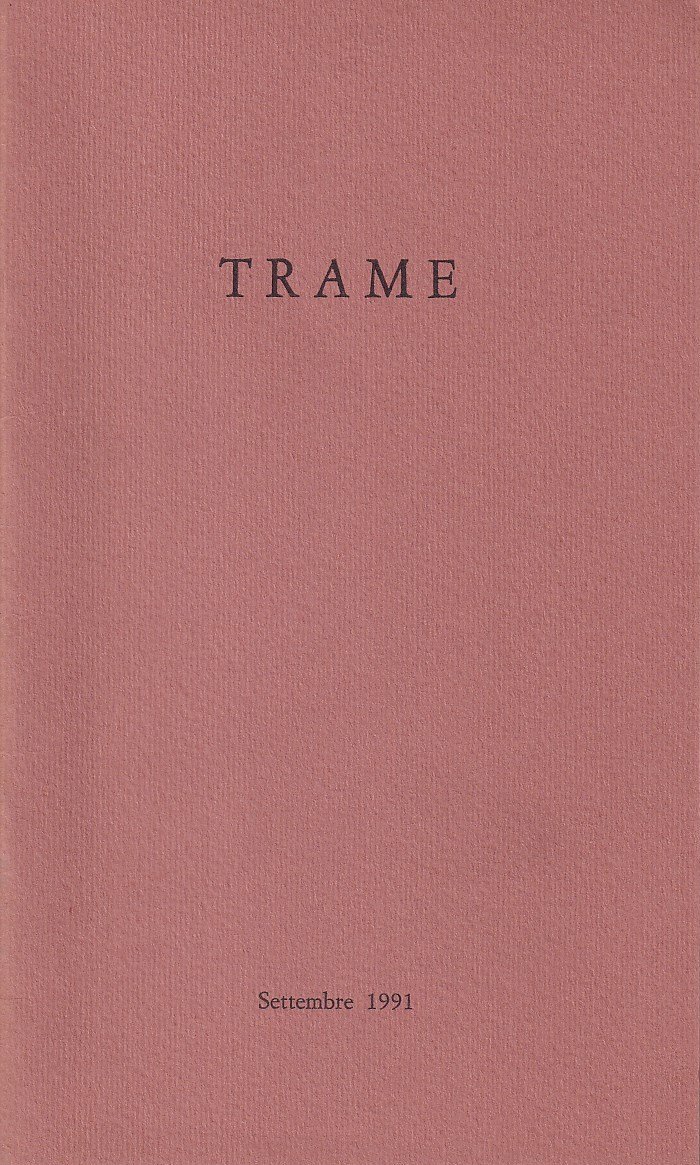 Trame - anno III, n. 7, settembre 1991