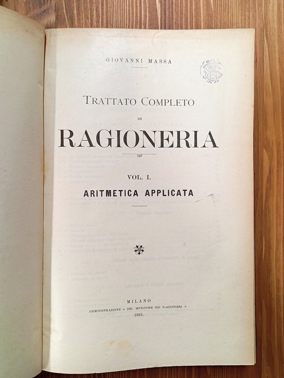 Trattato completo di ragioneria - Voll. I-XII (opera completa)