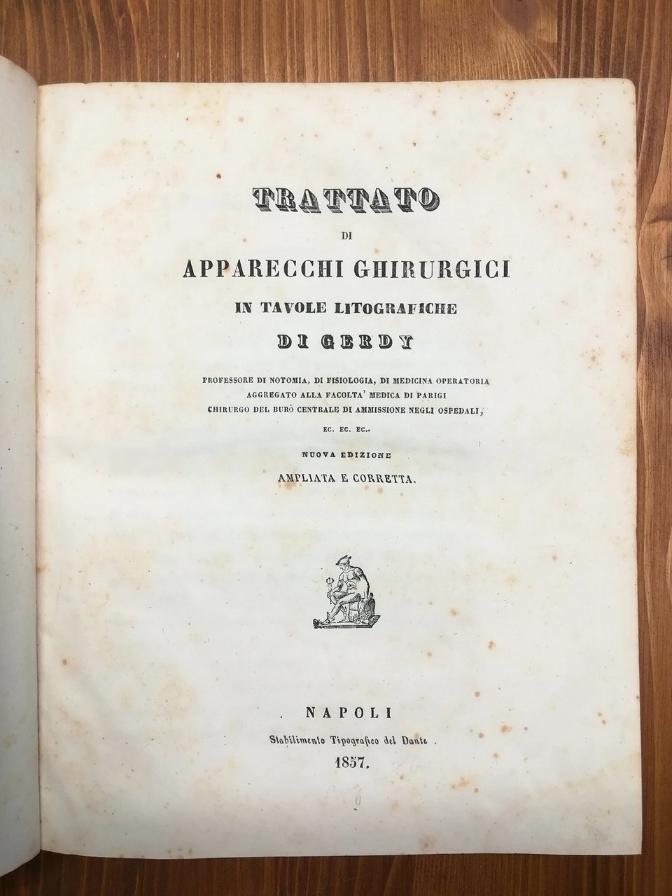 Trattato di apparecchi chirurgici in tavole litografiche