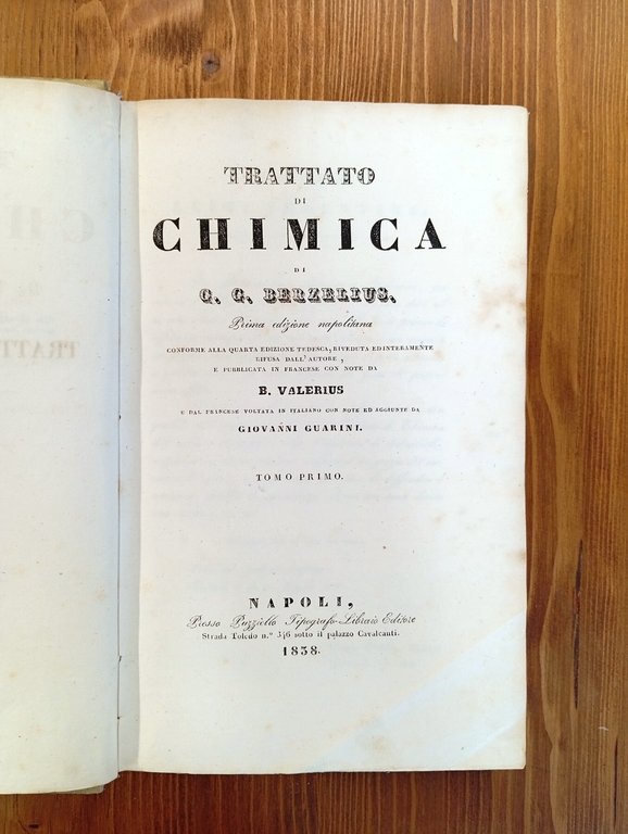 Trattato di Chimica (Opera completa - 9 tomi in 6 …