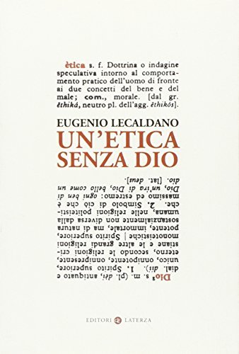 Un'etica senza Dio