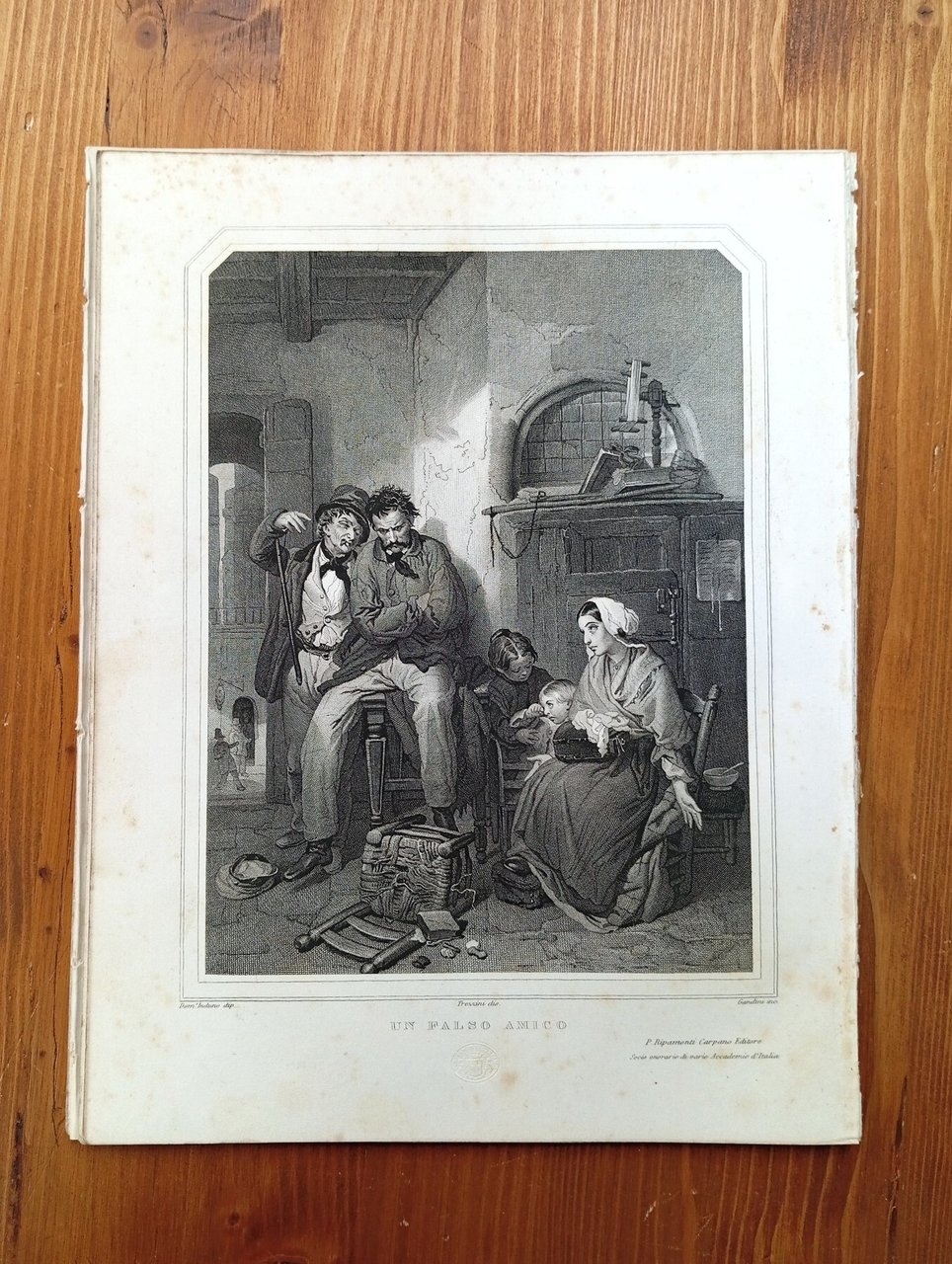 Un falso amico [incisione] | Immagine principale