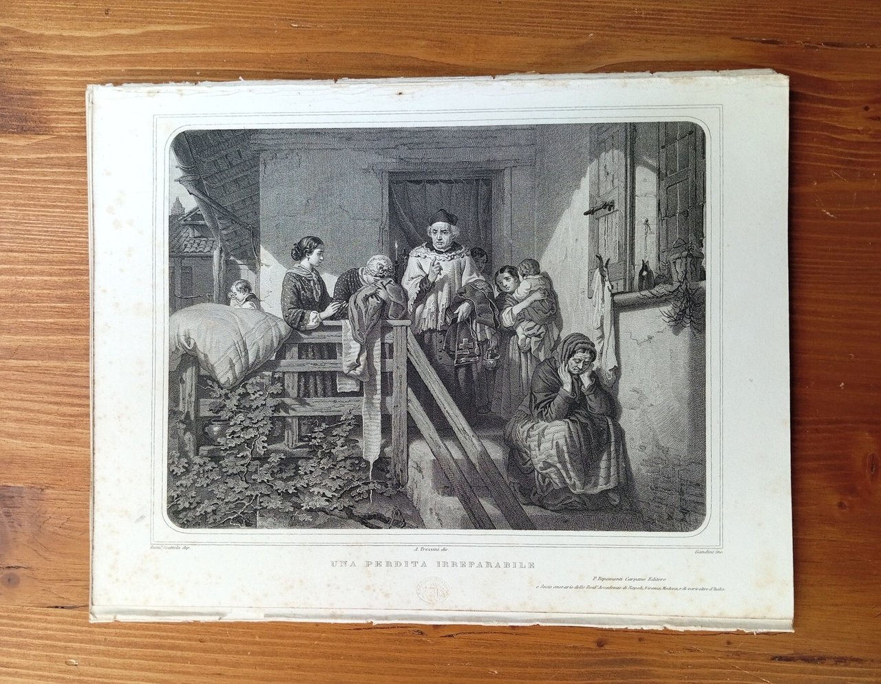 Una perdita irreparabile [incisione]