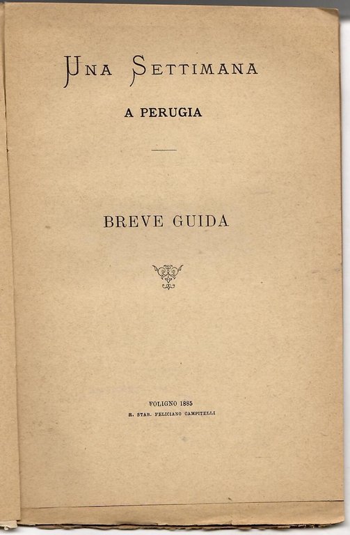 Una settimana a Perugia