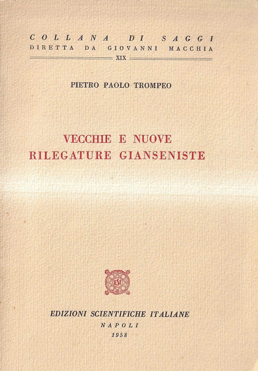 Vecchie e nuove rilegature gianseniste