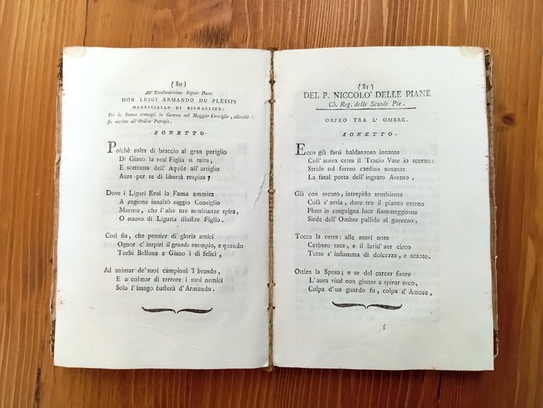 Versi scelti de' poeti liguri viventi nell'anno 1789, raccolti da …