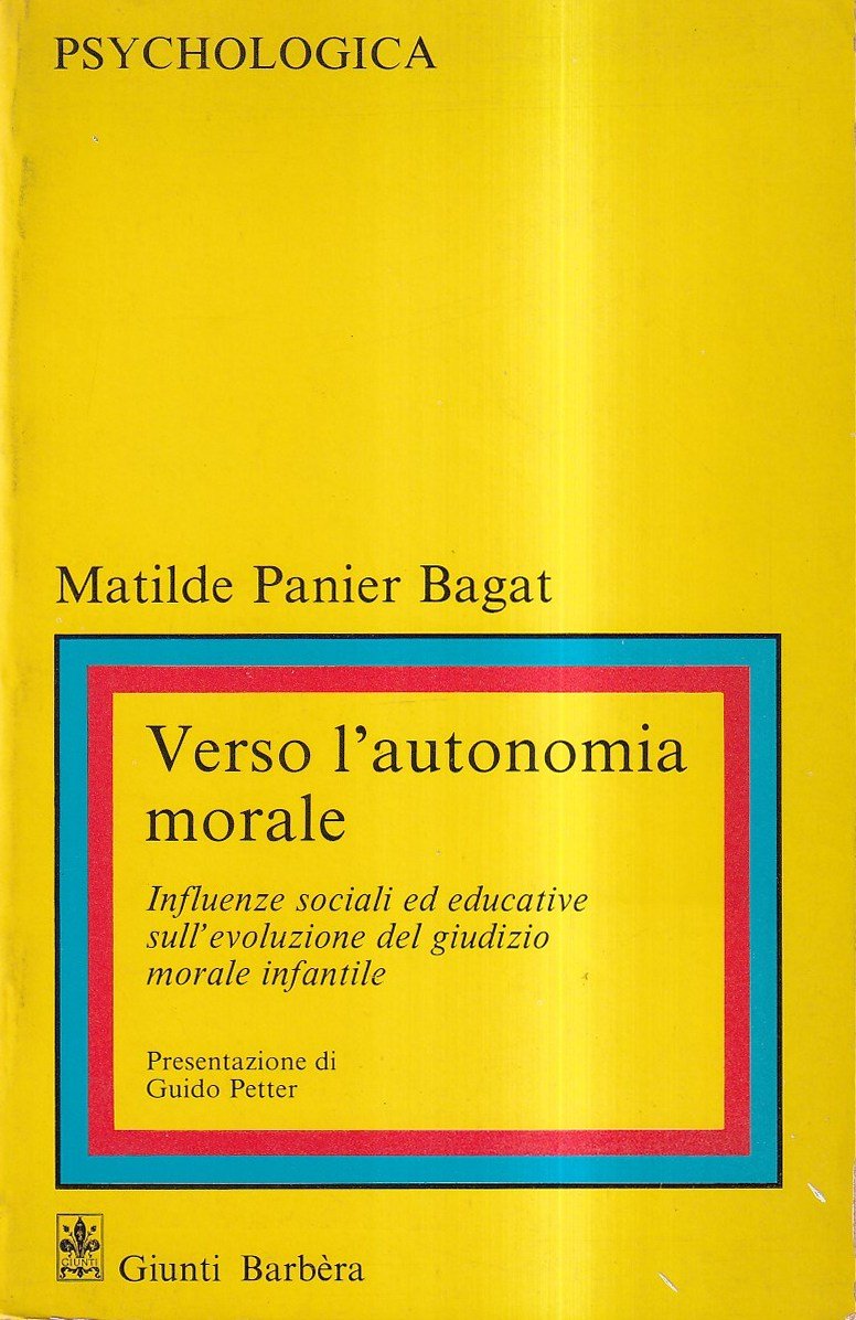 Verso l'autonomia morale. Influenze sociali ed educative sull'evoluzione del giudizio …