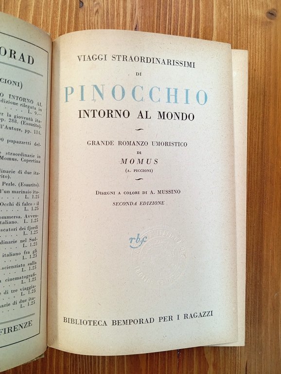 Viaggi straordinarissimi di Pinocchio intorno al mondo