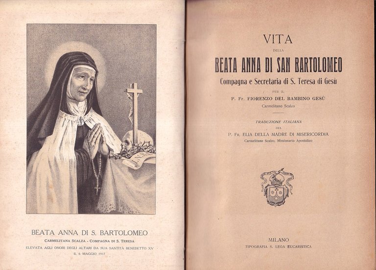 Vita della beata Anna di San Bartolomeo, compagna e secretaria …