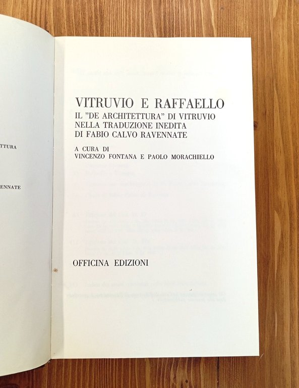 Vitruvio e Raffaello: il "De architectura" di Vitruvio nella traduzione …