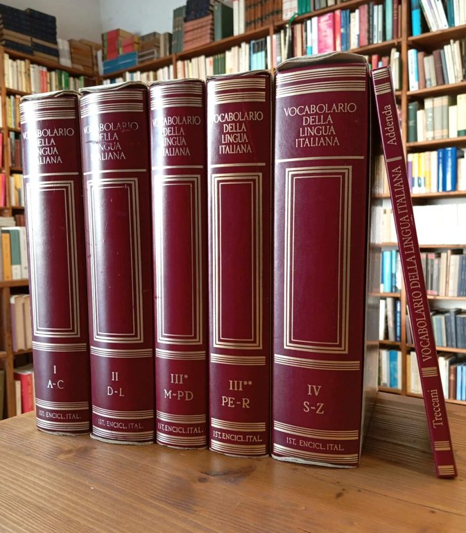 Vocabolario della Lingua Italiana (5 volumi + Addenda)