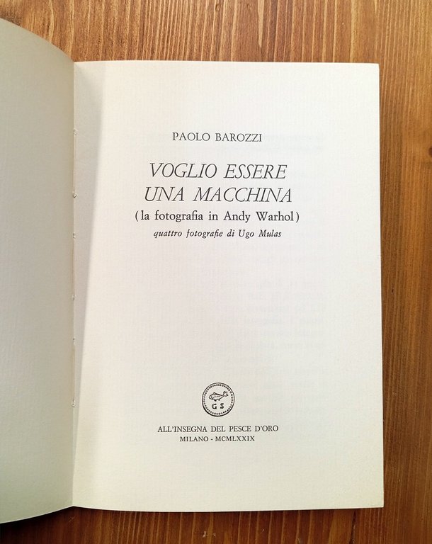 Voglio essere una macchina (La fotografia in Andy Warhol)