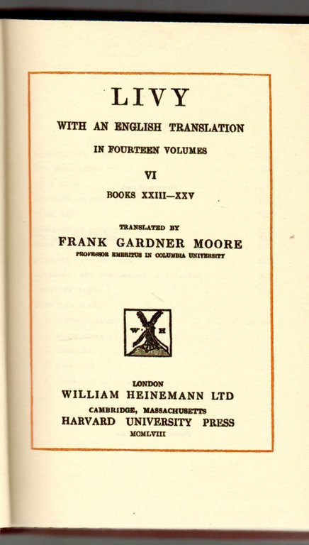 Works Volume VI Books XXIII-XXV | Immagine Gallery 2