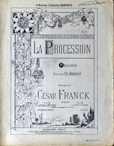 La procession. Mélodie. Poésie de Ch. Brizeux. No. 1. pour …