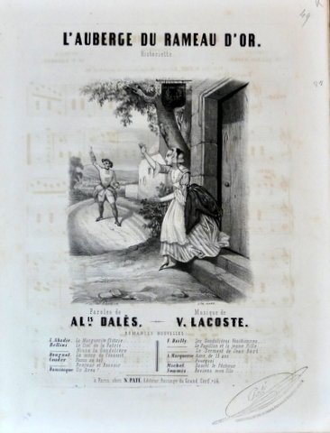 L`auberge du Rameau d`or. Historiette. Paroles de. Alis. Dalès