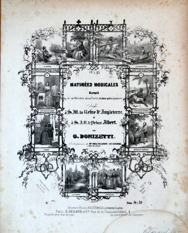 Matinées musicales. Recueil de six mélodies, deux duetti, et deux …