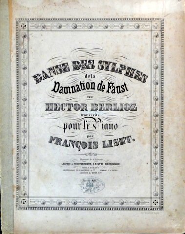 Danse des Sylphes de la Damnation de Faust de Hector Berlioz transcrite pour le piano par François Liszt