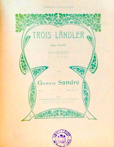 Trois Ländler pour piano. Op. 77. No. 1. En LA …