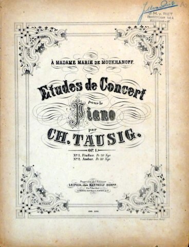 Etudes de concert pour le piano. op. 1. No. 2. …